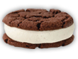 Chocolate Vanilla Ice Cream Sandwich image